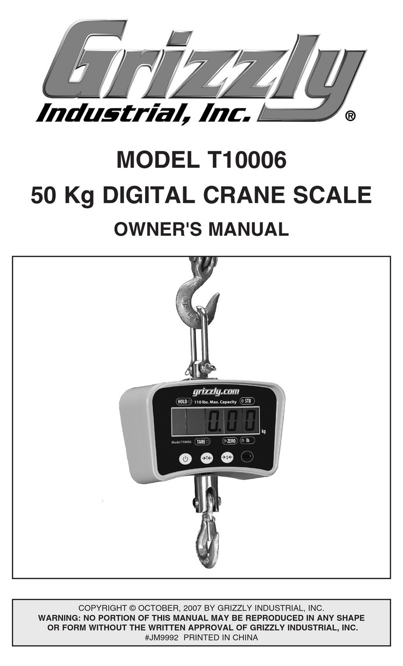Grizzly T10006 owner's manual