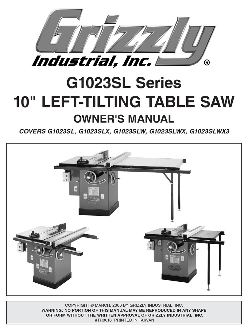Grizzly G1023SL Series owner's manual