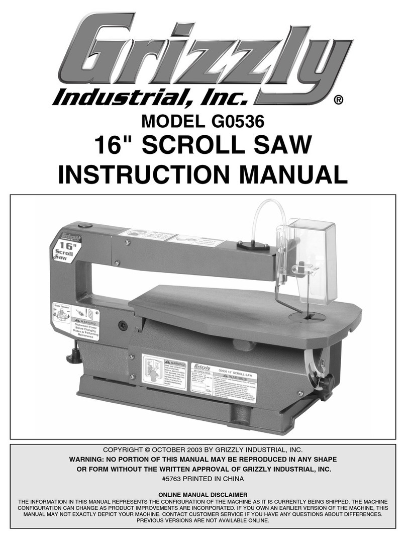 Grizzly G0536 User manual