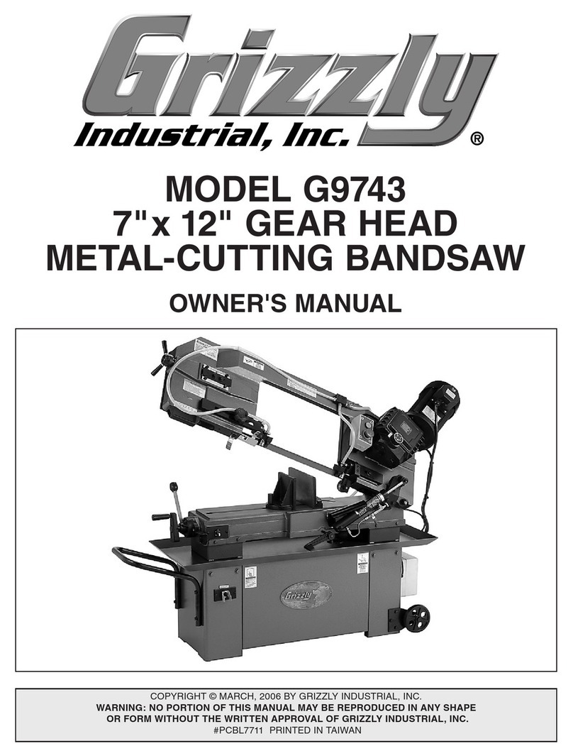 Grizzly G9743 owner's manual