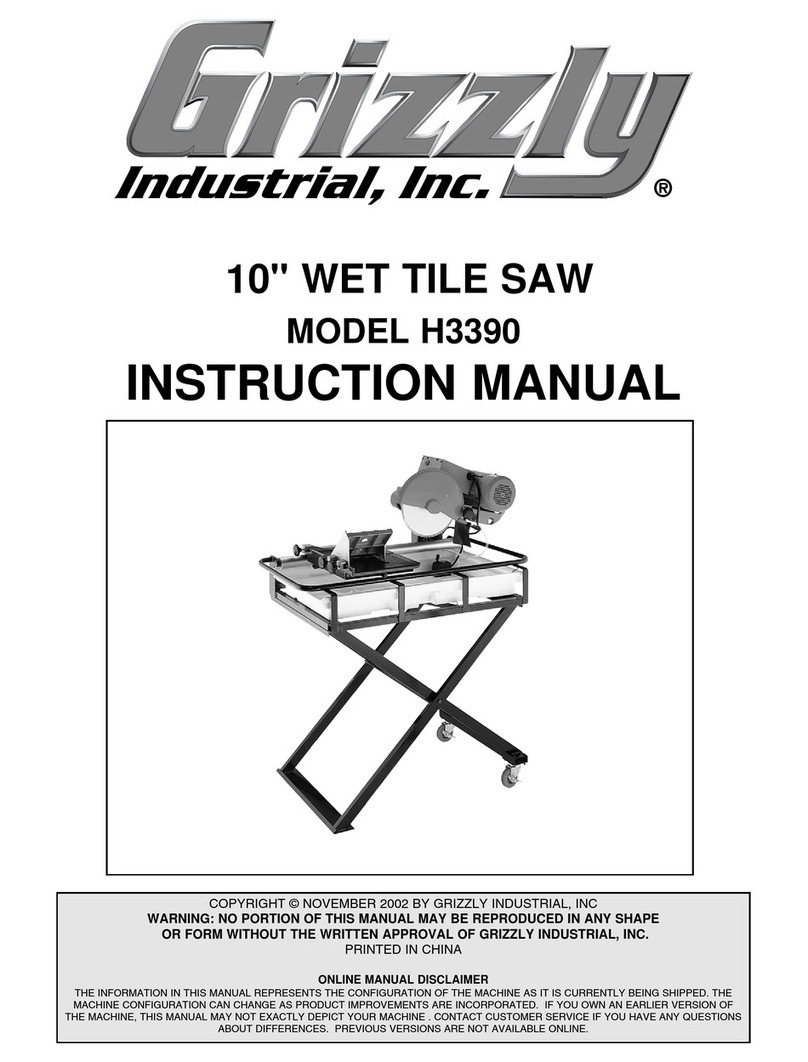 Grizzly H3390 User manual Grizzly H3390 User manual