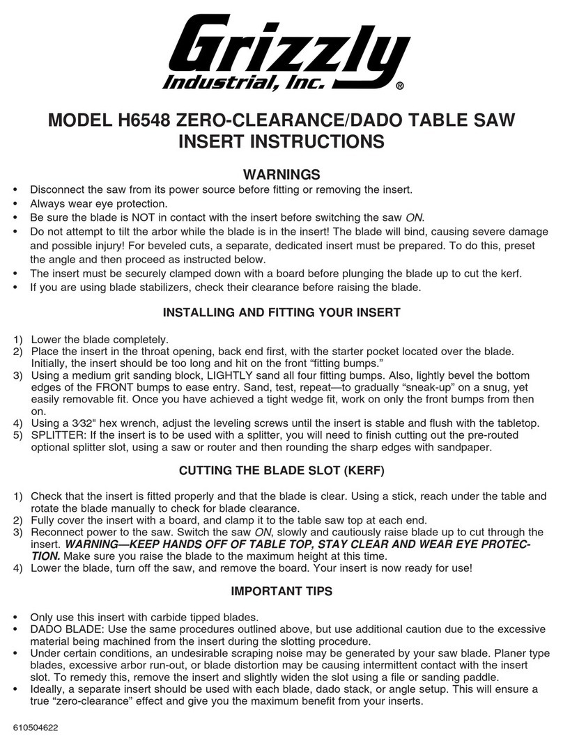 Grizzly H6548 User manual Grizzly H6548 User manual