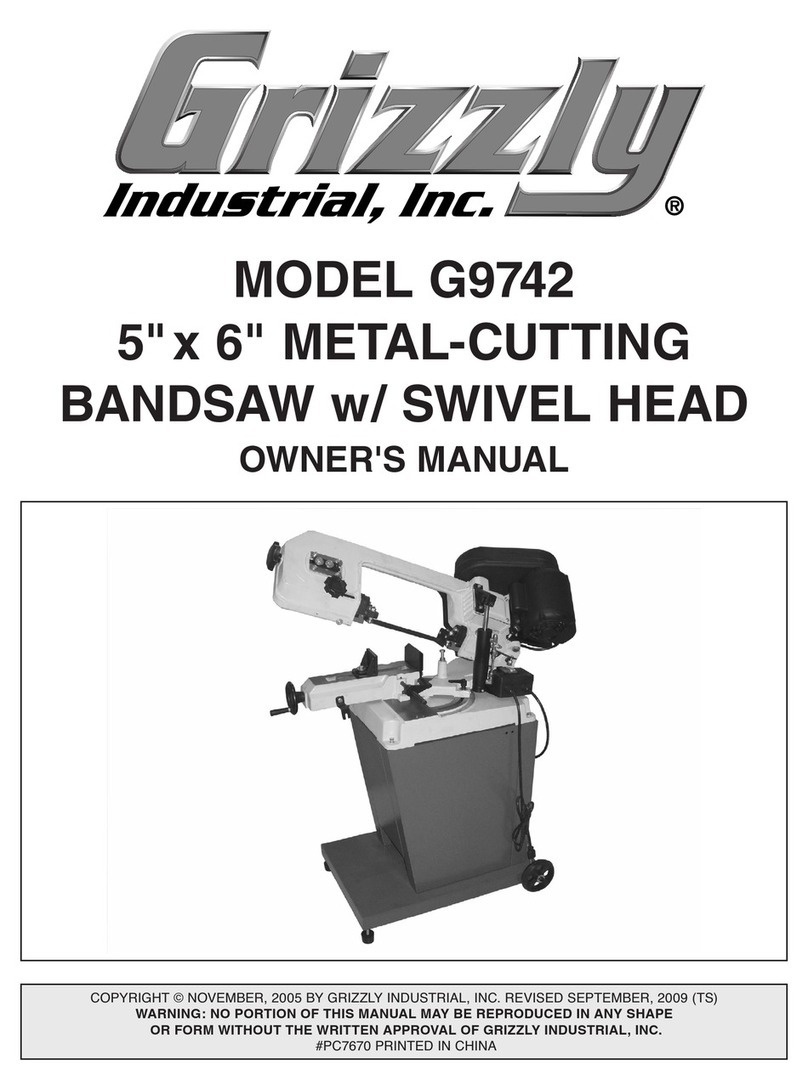 Grizzly G9742 User manual