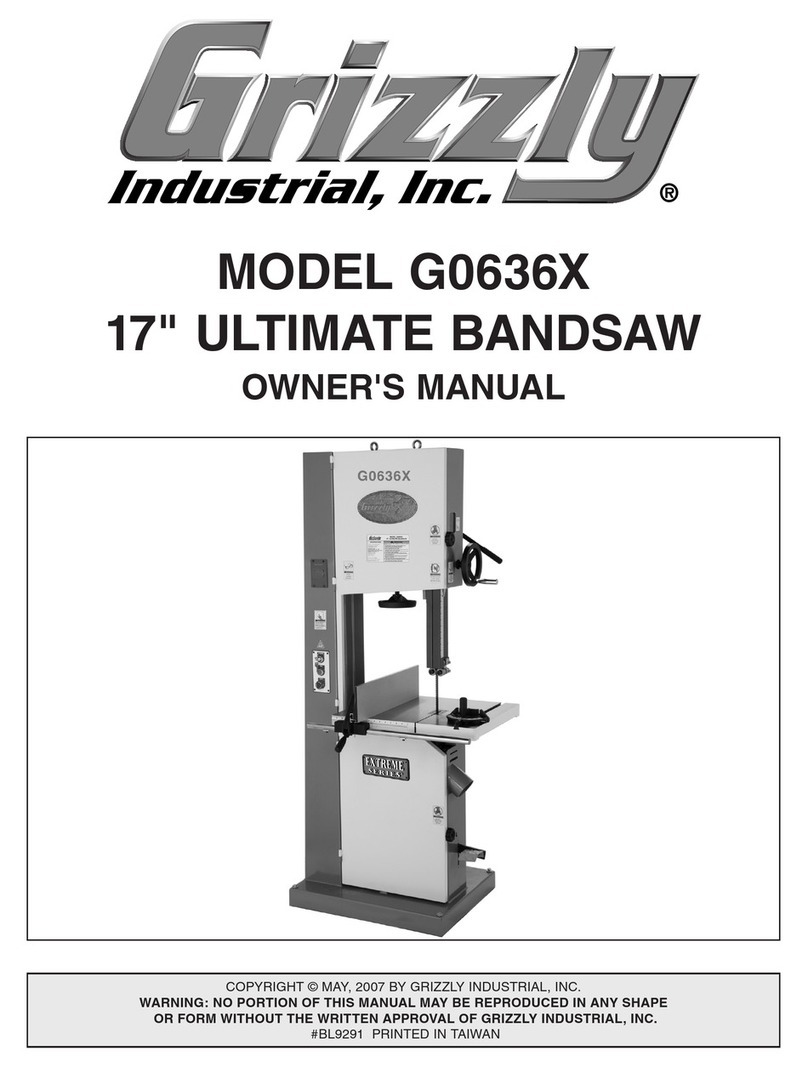 Grizzly G0636X owner's manual