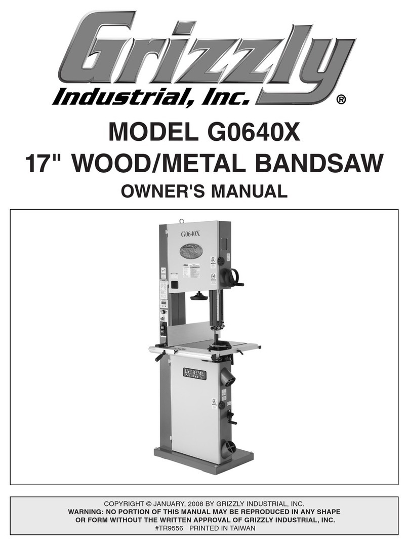 Grizzly G0640X owner's manual