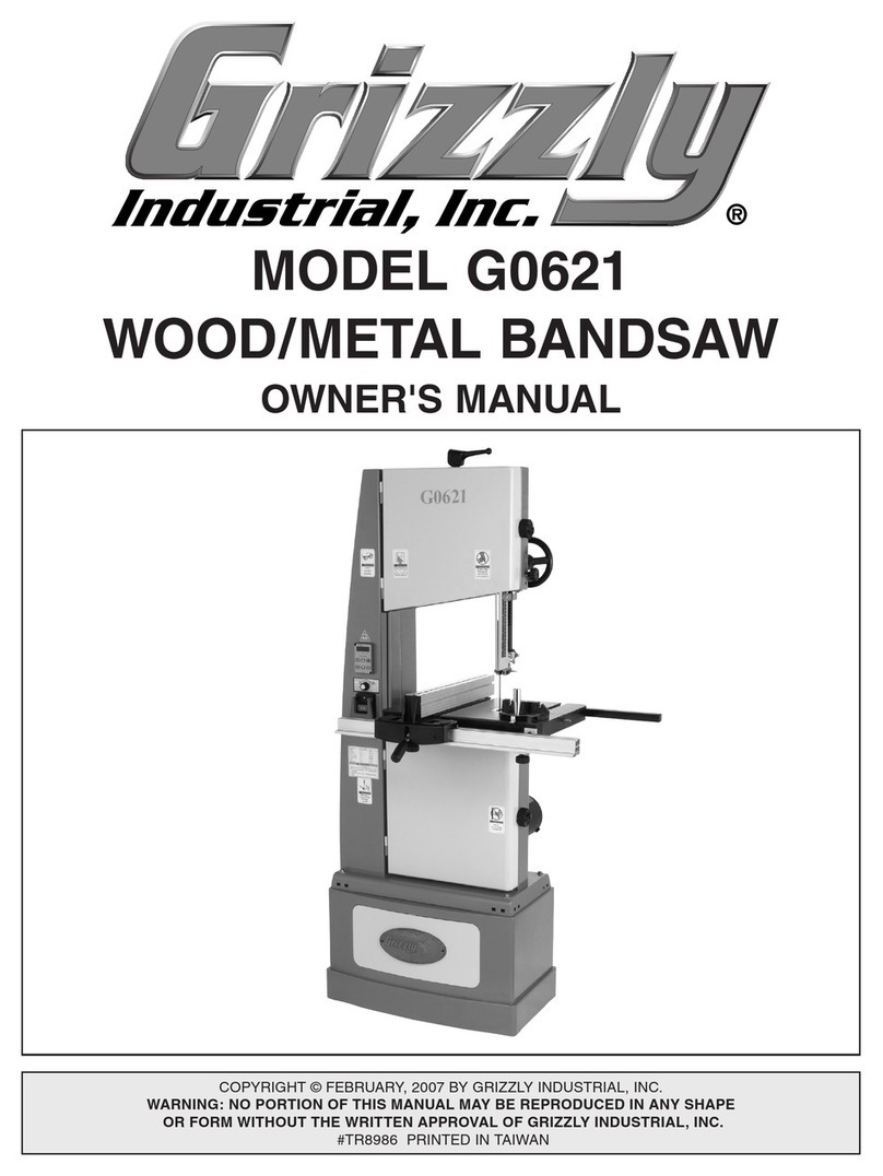 Grizzly G0621 owner's manual