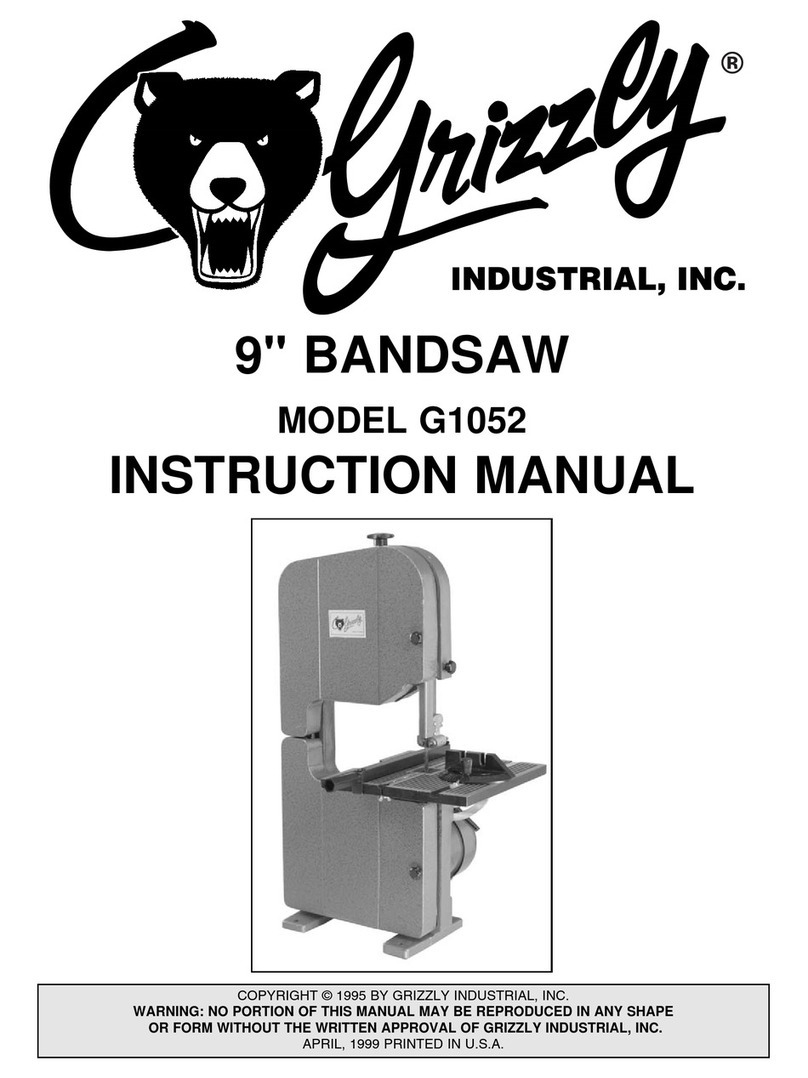 Grizzly G1052 User manual