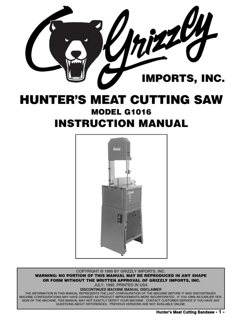 Grizzly G1016 User manual