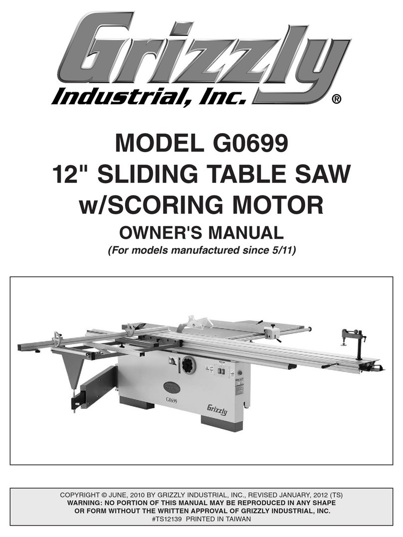Grizzly G0699 owner's manual