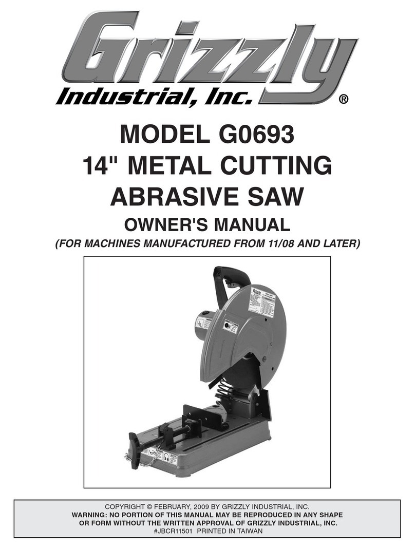 Grizzly G0693 User manual