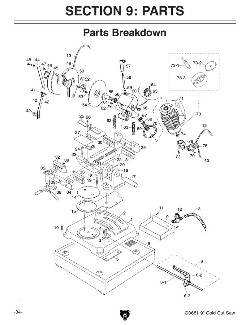 Grizzly G0681 parts manual Grizzly G0681 parts manual