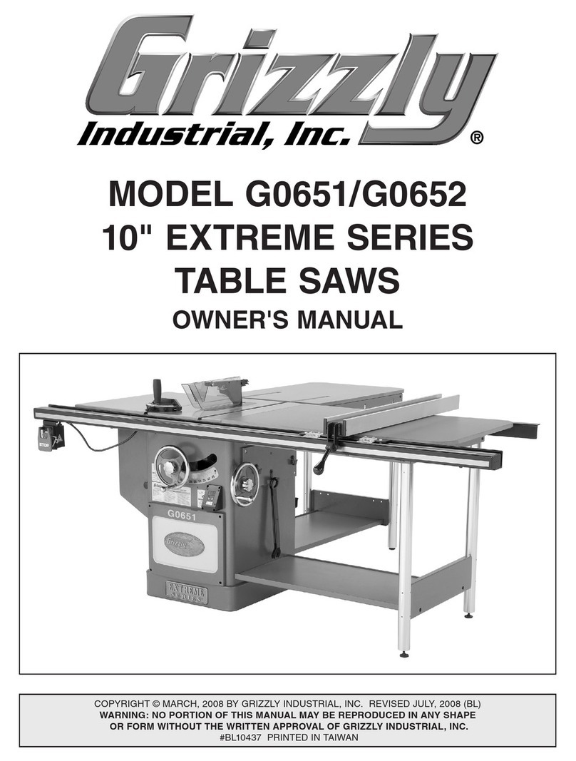 Grizzly G0652 owner's manual