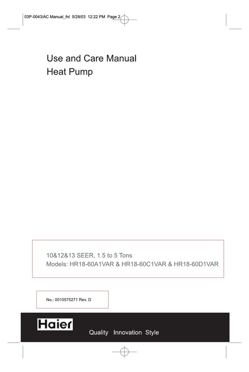 Haier HR18A1VAR User manual Haier HR18A1VAR User manual