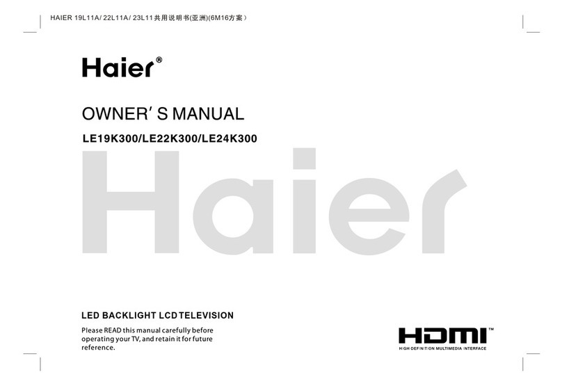 Haier HDMI LE19K300 User manual Haier HDMI LE19K300 User manual