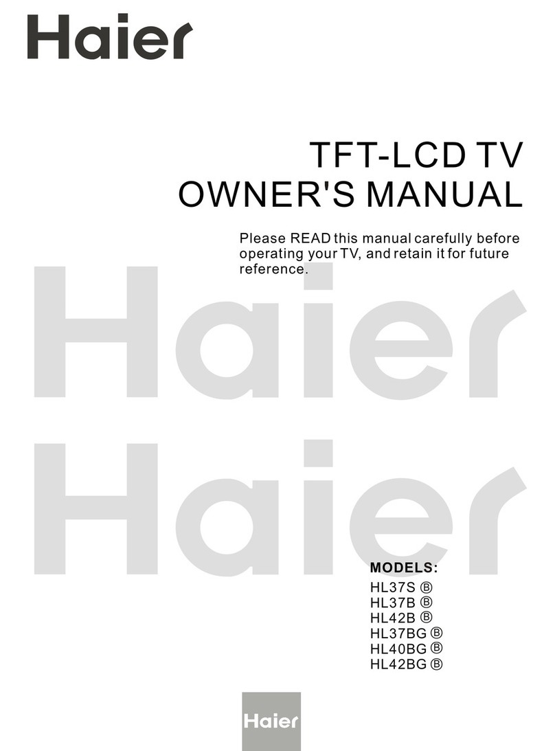 Haier HL37B - 37" LCD TV User manual