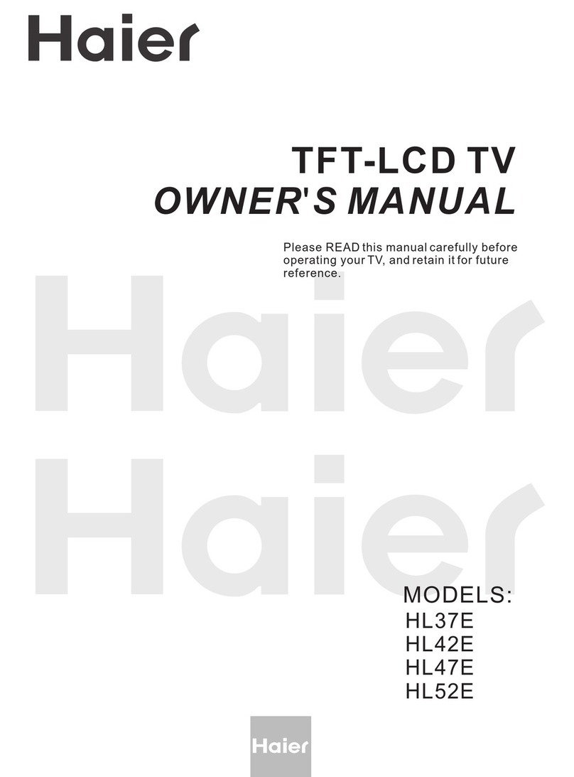 Haier HL37E User manual Haier HL37E User manual