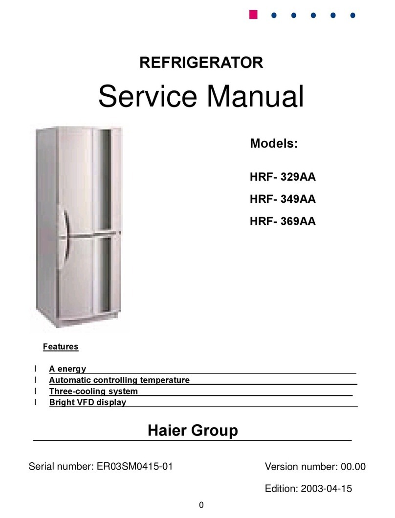Haier HRF- 329AA User manual Haier HRF- 329AA User manual