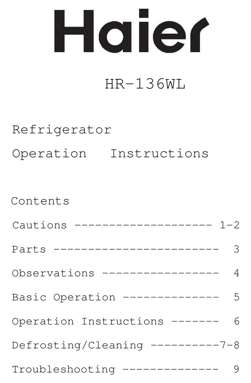Haier HR-136WL User manual