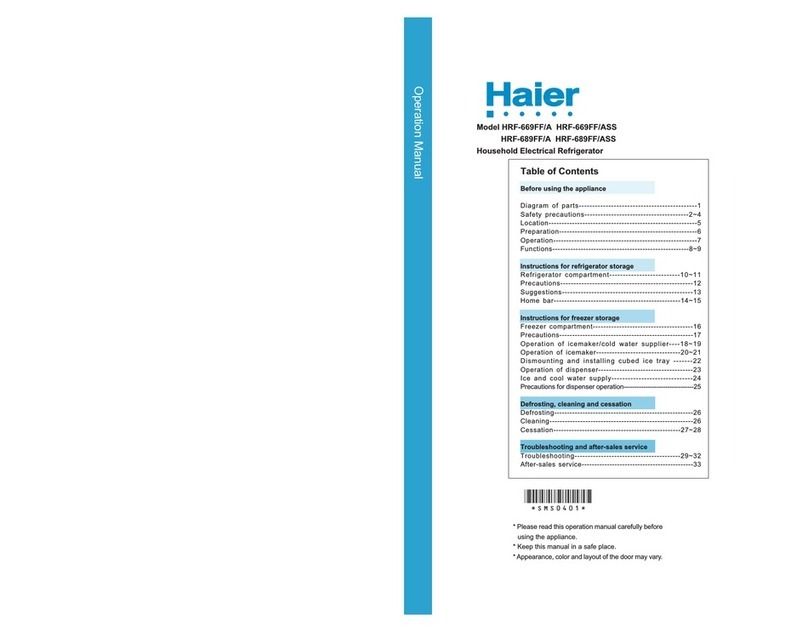 Haier HRF-669FF/A User manual