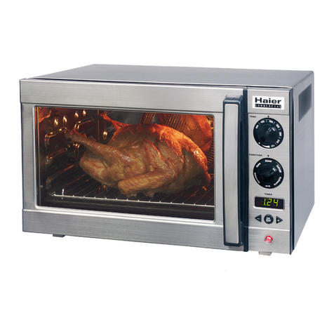 Haier RTC1700SS - Convection Oven User manual