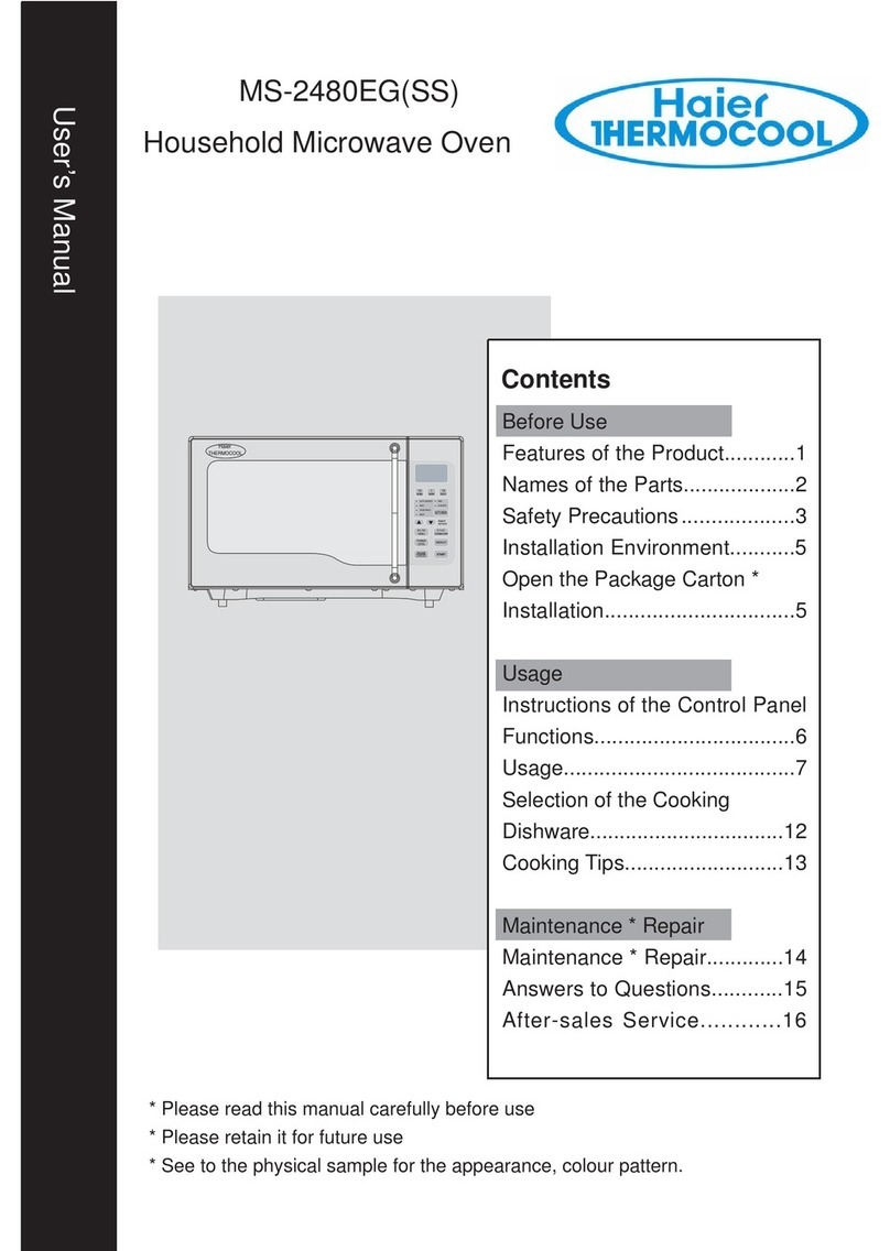 Haier MS-2480EG(SS) user manual