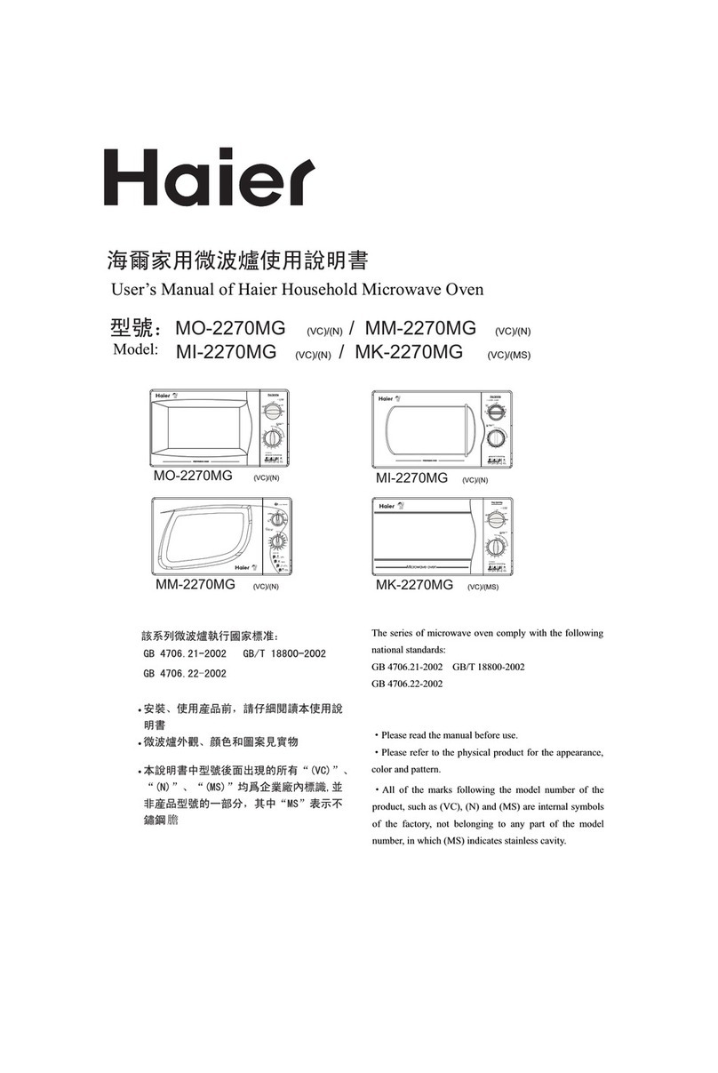 Haier MI-2270MG User manual