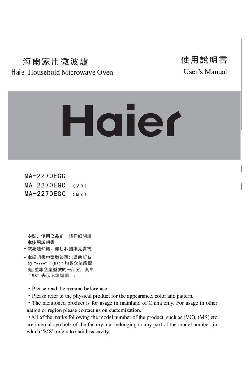 Haier MA-2270EGC user manual