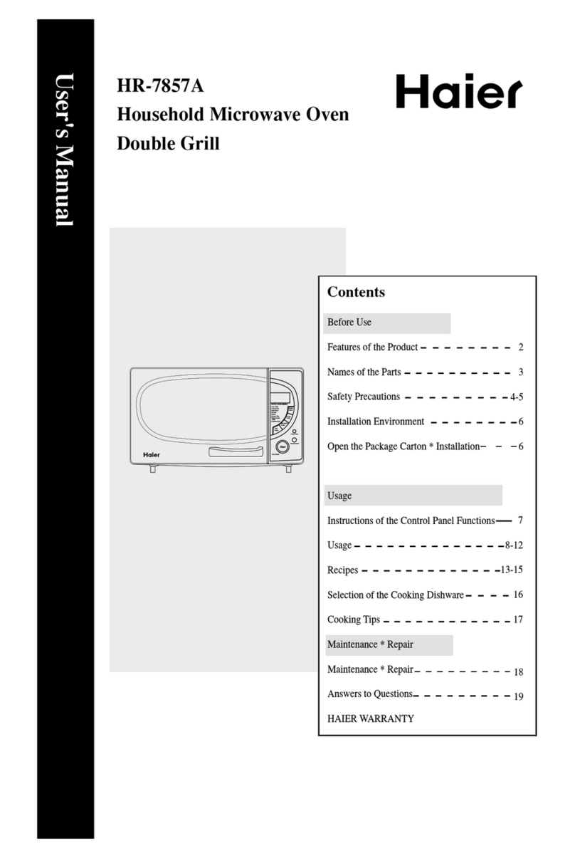 Haier HR-7857A user manual