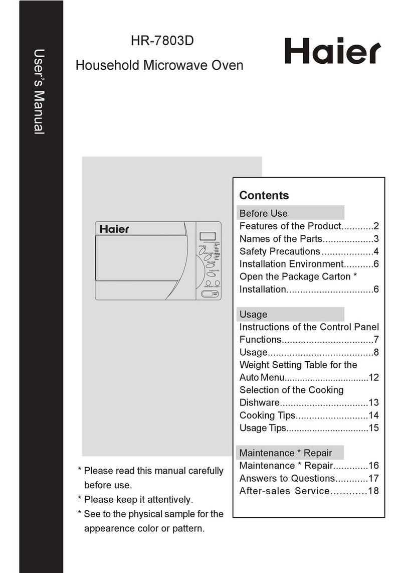 Haier HR-7803D user manual