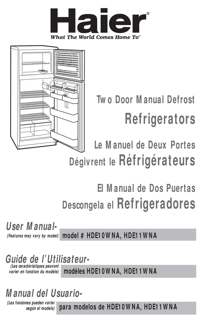 Haier HDE10WNA User manual