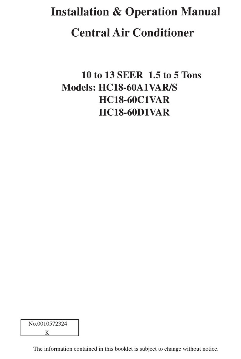 Haier HC18-60A1VAR/S User manual Haier HC18-60A1VAR/S User manual