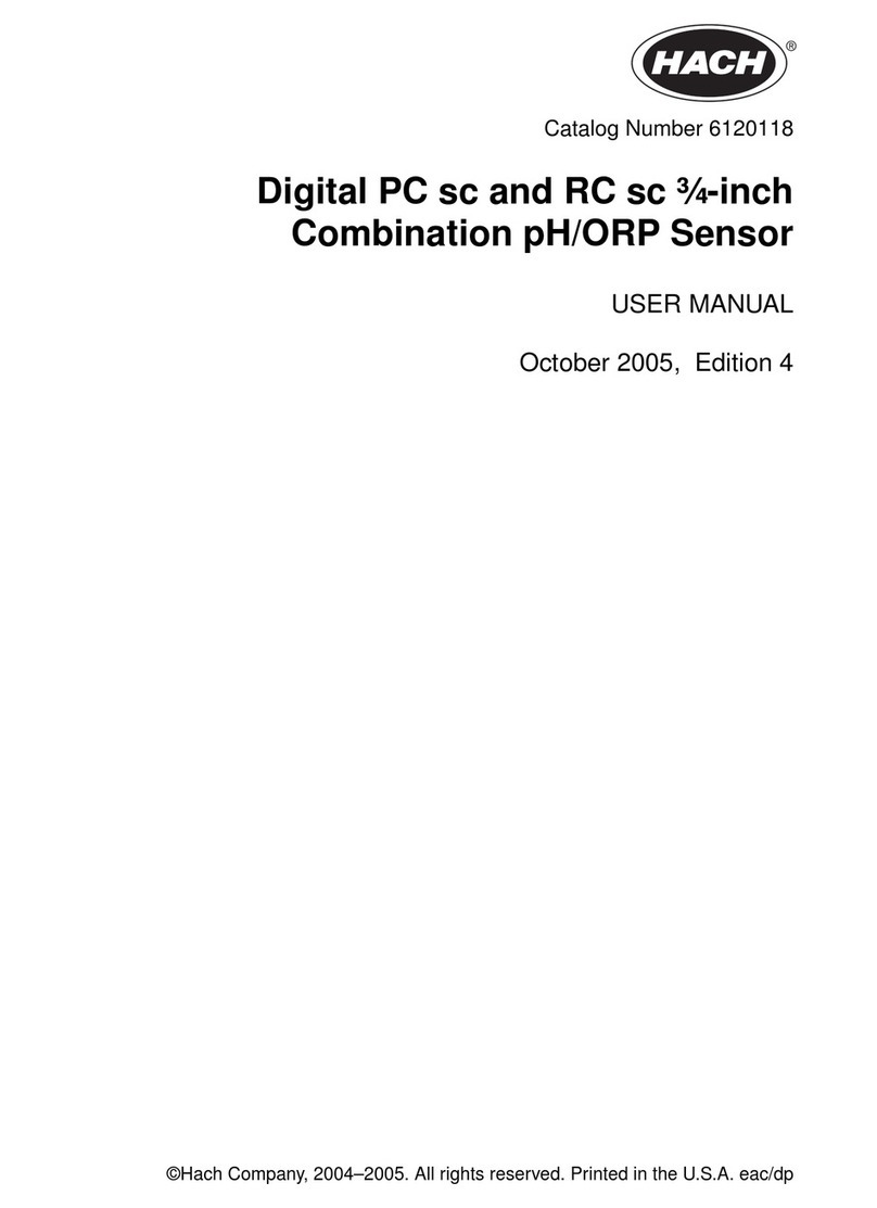 Hach 6120118 user manual