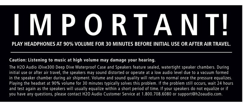 H2O Audio iDV1-75 product manual