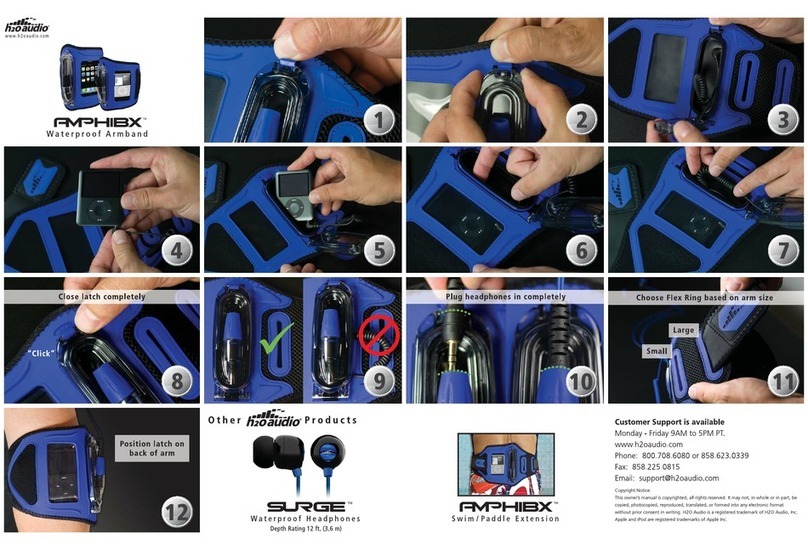 H2O Audio Waterproof Armband AMPHIBX User manual H2O Audio Waterproof Armband AMPHIBX User manual