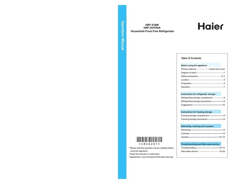 Haier HRF-518W User manual