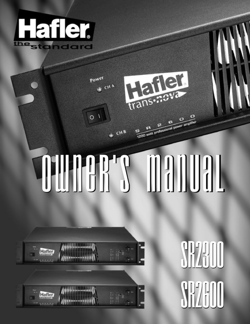 Hafler SR2300 owner's manual