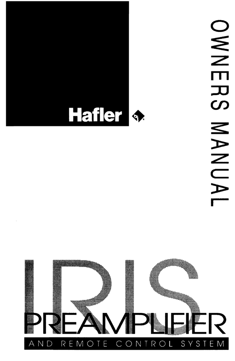 Hafler IRIS owner's manual