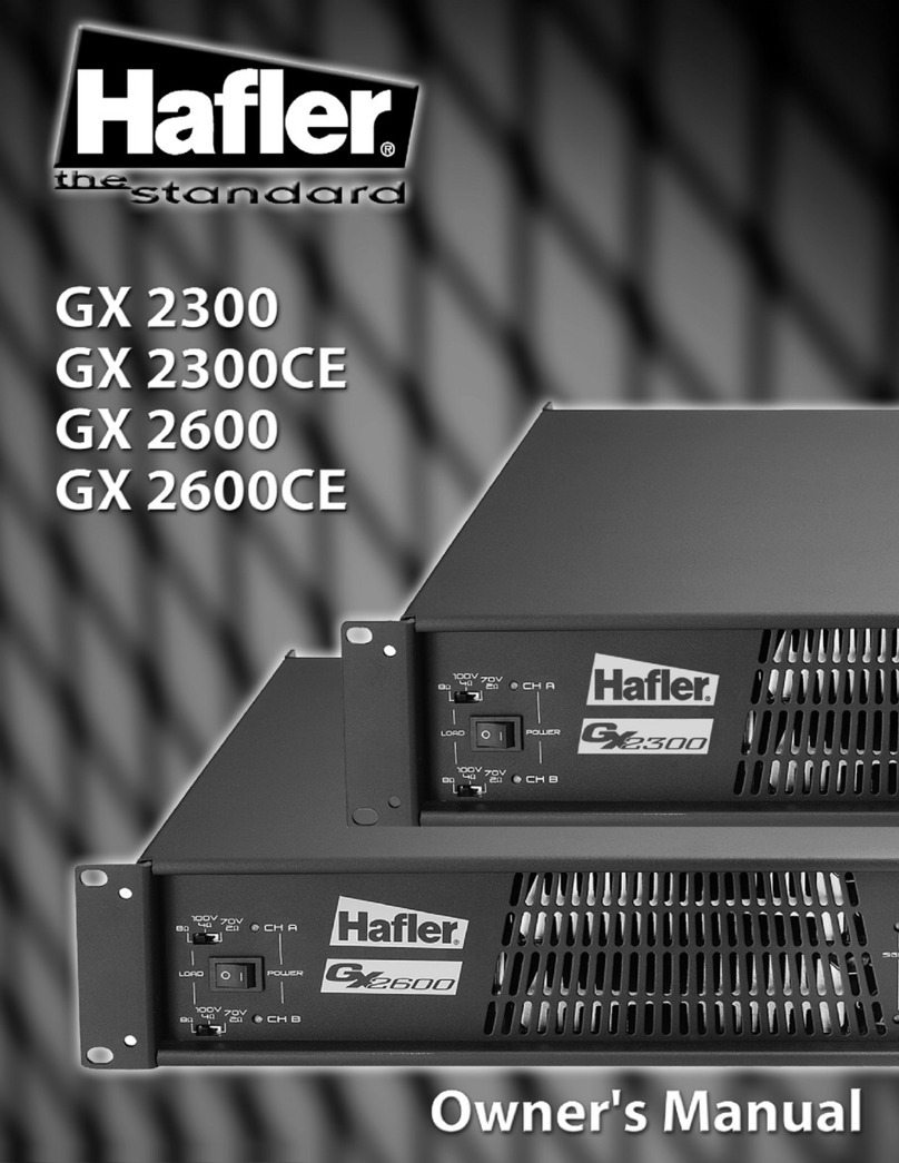 Hafler GX2300 owner's manual
