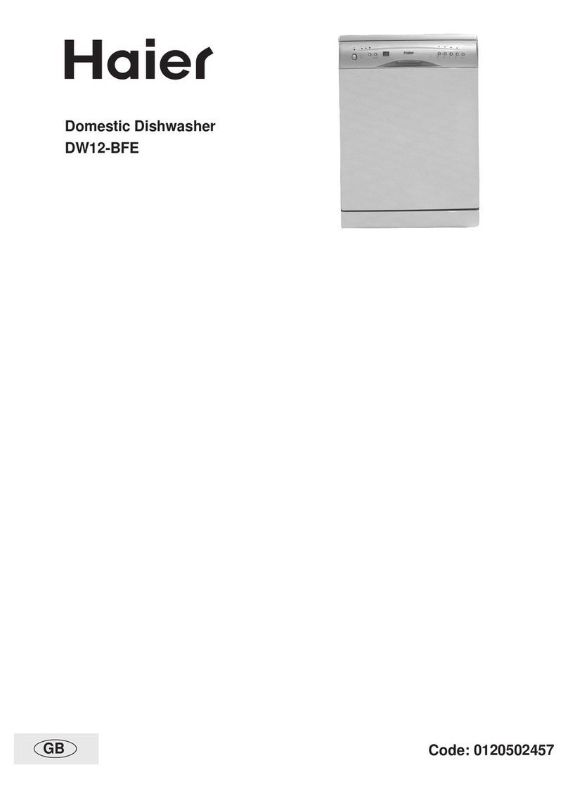 Haier DW12-BFE ME User manual