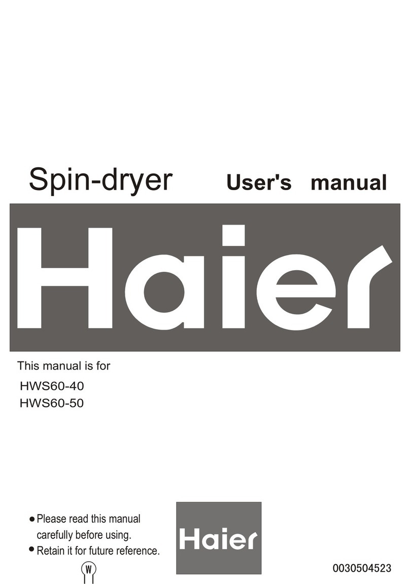 Haier HWS60-40 User manual Haier HWS60-40 User manual