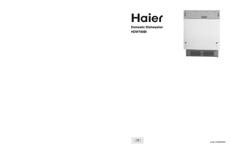 Haier HDW700BI User manual