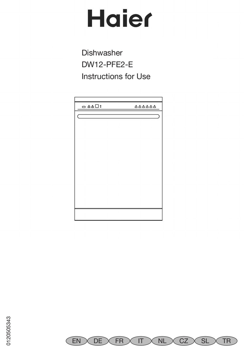 Haier DW12-PFE2-E User manual