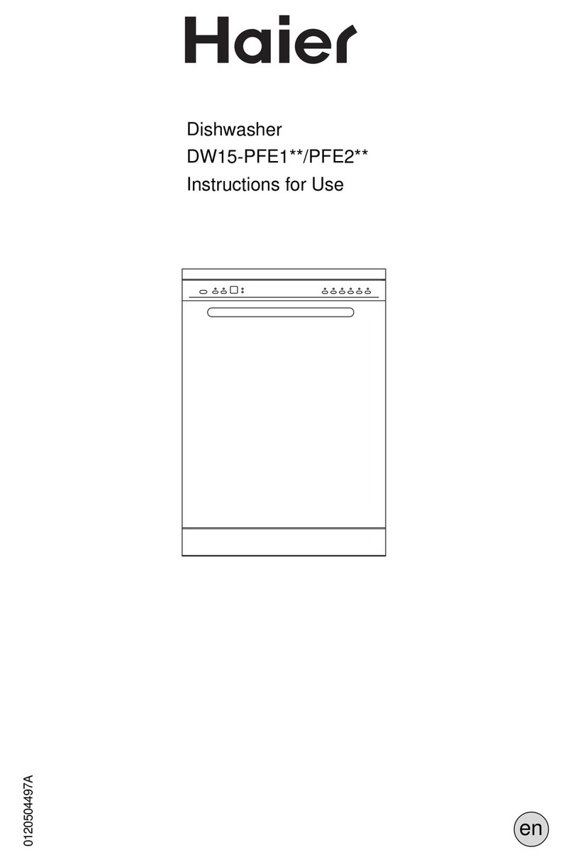 Haier DW15-PFE1 User manual