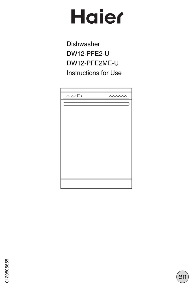 Haier DW12-PFE2-U User manual