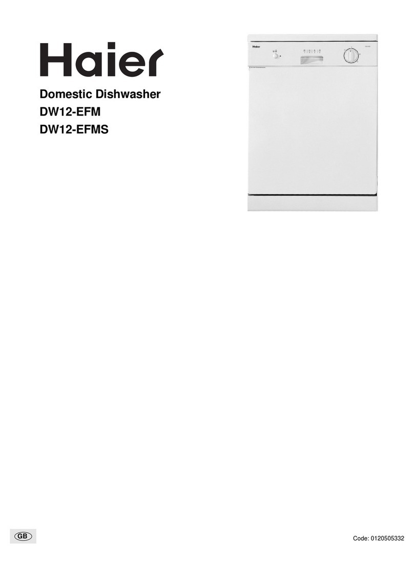 Haier DW12-EFMME User manual Haier DW12-EFMME User manual