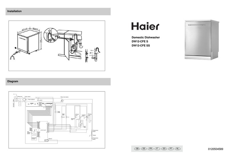 Haier DW12-CFE SS User manual