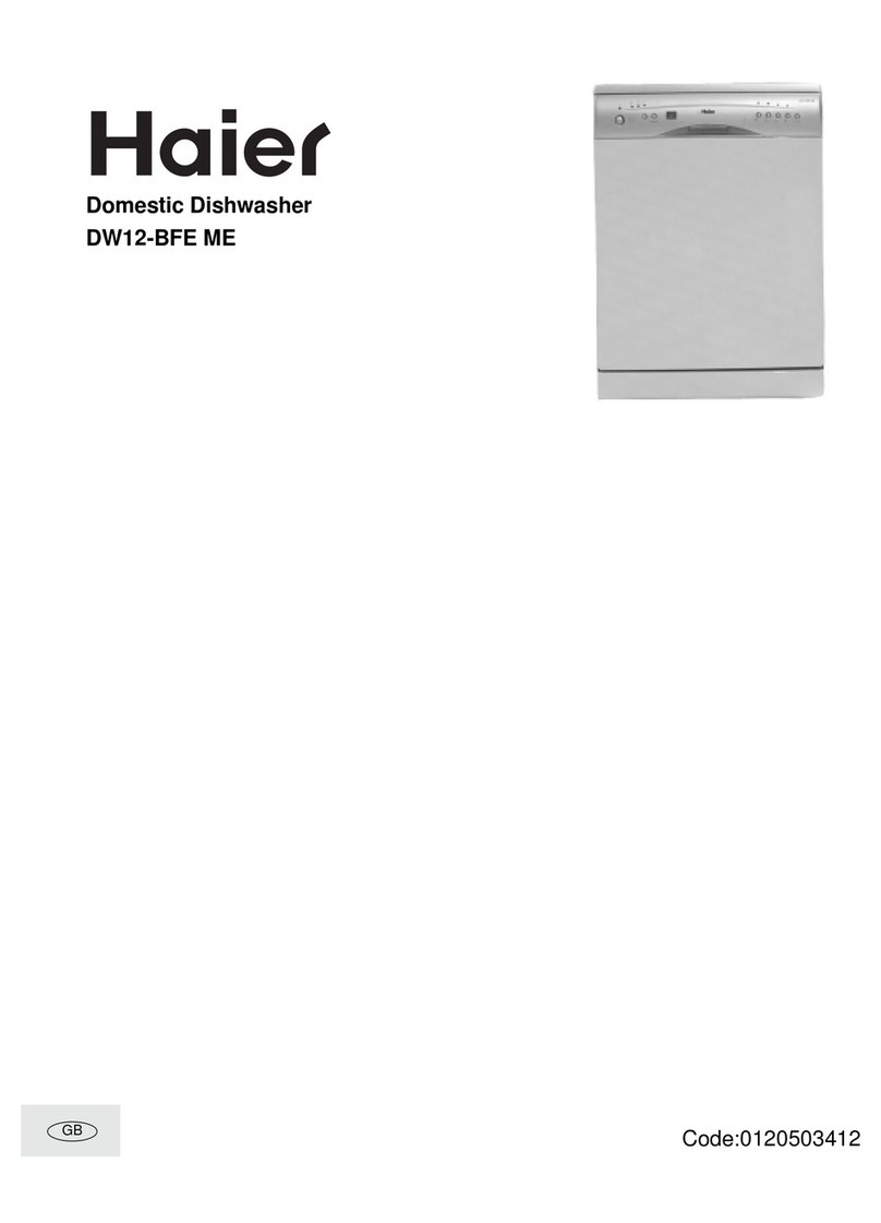 Haier DW12-BFE ME User manual