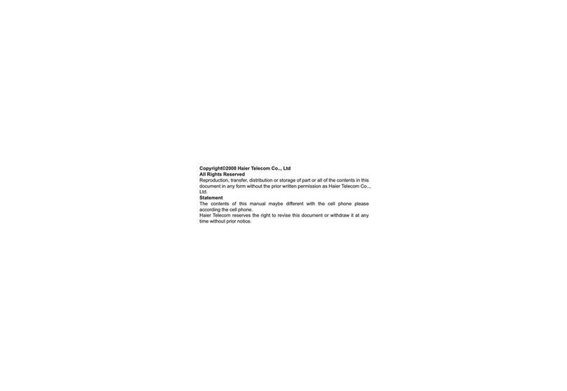 Haier C2001 Visafone User manual