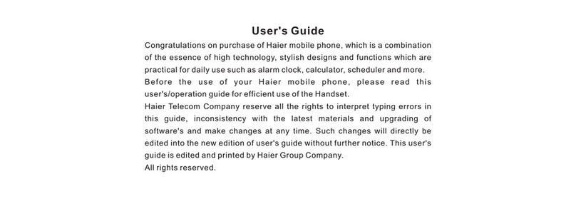 Haier V280 User manual