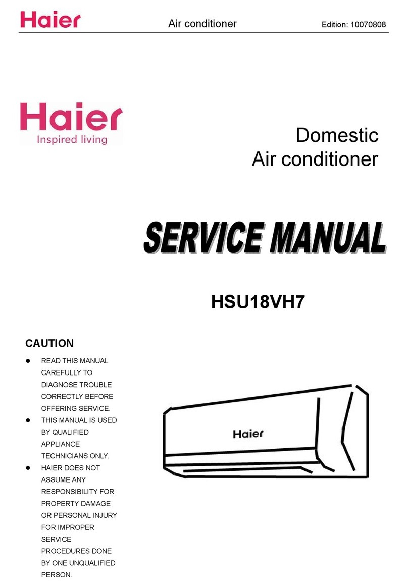 Haier HSU18VH7 User manual Haier HSU18VH7 User manual